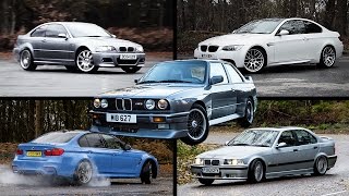 The Ultimate BMW M3 Review E30 vs E36 vs E46 vs E92 vs F80 [upl. by Enelra]