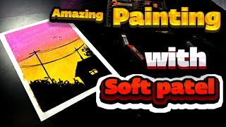 Easy and Simple soft pastel Landscape Painting for Beginners Step by step Tutorial [upl. by Annoled]