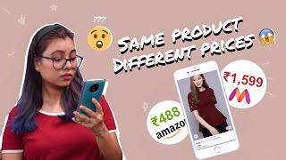 Same product Differrent prices  Myntra Amazon Ajio Flipkart [upl. by Sheelah]