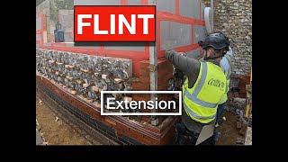 Bricklaying NEW extension FLINT blockwork 🧱 [upl. by Davies]