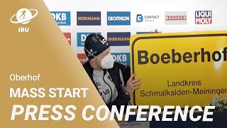 Oberhof 2023 Men Mass Start Press Conference [upl. by Jeniece]