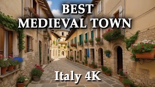 MEDIEVAL TOWN in TUSCANY  Monteriggioni  THE BEST of ITALY  Tour 4K [upl. by Yecrad]