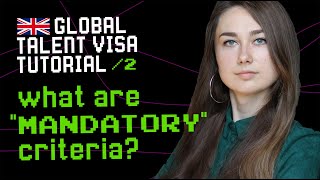 What are Mandatory Criteria for UK Global Talent Visa [upl. by Hutchinson]