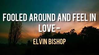 Elvin Bishop  Fooled Around and Feel in Love LYRICS [upl. by Akinod]