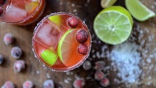 Fresh Cranberry Vanilla Ginger Margaritas [upl. by Elum443]