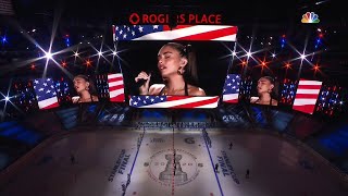 Madison Beer sings the United States national anthem prior to Game 1 of the Stanley Cup Final [upl. by Ignatia]