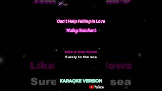 Cant Help Falling In Love  Haley Reinhart  Short Karaoke [upl. by Urien532]