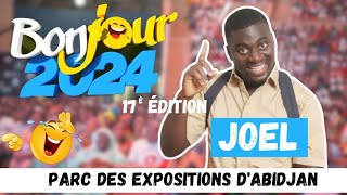 Bonjour 2024  Prestation de Joel 🤣🔥 au parc des expositions dAbidjan [upl. by Ahsilad]