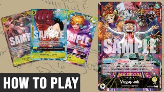 How To Play Dr Vegapunk Egghead  One Piece TCG [upl. by Fesoy]