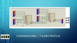 COMPARADORES  74LS85 PROTEUS [upl. by Paige]