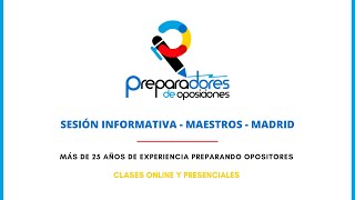 OPOSICIONES MAESTROS COMUNIDAD DE MADRID 2024 [upl. by Arhas277]