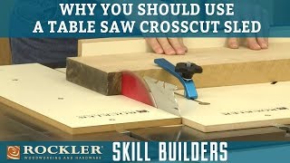 Four Reasons to Use a Table Saw Crosscut Sled  Rockler Skill Builders [upl. by Ehttam]