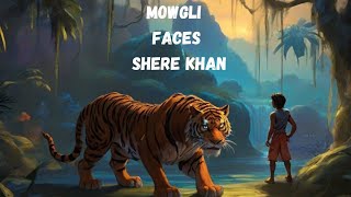 Mowgli Faces Shere Khan  jungle book  story for children  eurokids99 [upl. by Atinrahs]