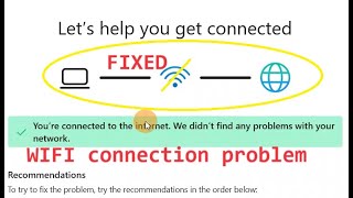 how to fix WIFI connection problem in Laptop and Desktop Windows 11 10 8 7 [upl. by Kiah]