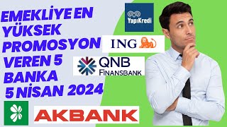 Emekliye en yüksek promosyon veren 5 banka [upl. by Roxane609]