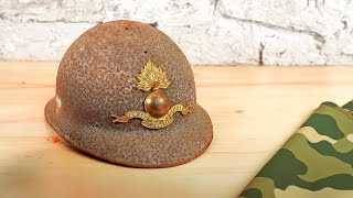 🪖 Rusted Military Helmet  Impossible Restoration [upl. by Shae]