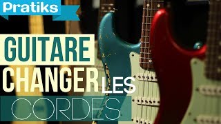 Comment changer les cordes de sa guitare électrique [upl. by Selhorst]