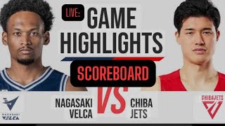 NAGASAKI VERKA VS CHIBA JETSSCOREBOARDJAPAN B1 LEAGUE [upl. by Oad]