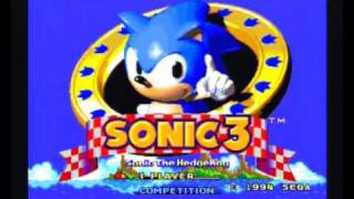 Sonic The Hedgehog 3 Intro Sega Megadrive Pal Version [upl. by Anitnatsnoc]