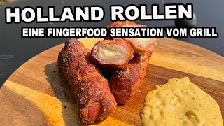 Holländer Rollen vom Grill eine Fingerfood Sensation  The BBQ BEAR [upl. by Alina]