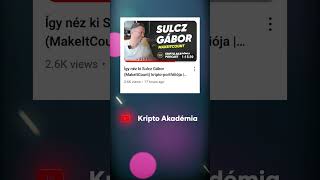 Sulcz Gábor a Kripto Akadémia podcast vendége magyarkripto trading [upl. by Spring864]