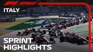 F1 Sprint Highlights  2021 Italian Grand Prix  Cryptocom [upl. by Crowe]