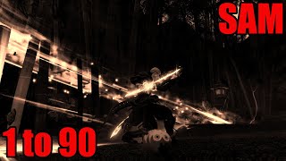 FFXIV Endwalker Samurai Post61 1 to 90 Leveling Skills Guide [upl. by Ahsiemat]