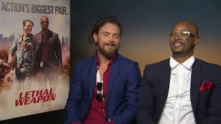 Máquina Mortífera  Entrevista com Damon Wayans e Clayne Crawford [upl. by Nivlem]