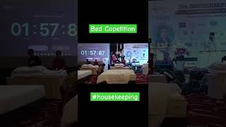 Bed Competition housekeeping makingbed towelart [upl. by Ydal614]