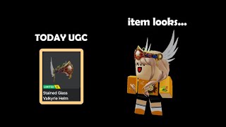 Free Limited UGC  Stained Glass Valkyrie Helm finished 🚫 [upl. by Matthiew]