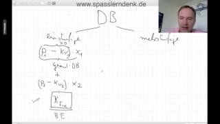 Deckungsbeitragsrechnung  einstufig mehrstufig [upl. by Flan]