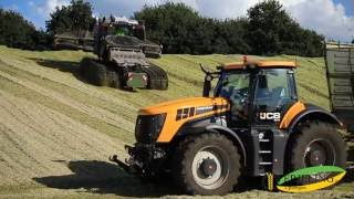 Maisfahren 2016  Lohnunternehmen Frieling  Krone John Deere JCB [upl. by Ede]