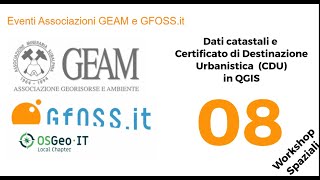 Dati catastali e Certificato di Destinazione Urbanistica CDU in QGIS [upl. by Karna]