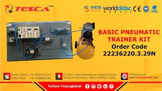 Basic Pneumatic Trainer Kit  Hydraulic amp Pneumatic Trainers  Tesca22236220329N [upl. by Nahseez669]