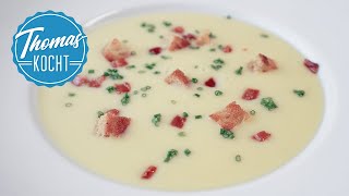 Kartoffel Lauch Suppe  eine meiner Lieblingssuppen  mit Speck und Brotcroûtons [upl. by Xed951]