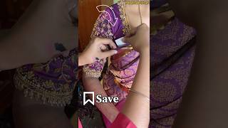 Tip Saree pleat sticking Save it tips makeup sareelove sareedraping [upl. by Akimat839]