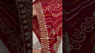 🔥Latest Jaipuri Bandhani Saree saree ytshorts shorts [upl. by Kong]