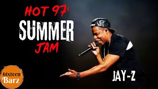 JAYZ CRASHES HOT 97 SUMMER JAM [upl. by Garate]