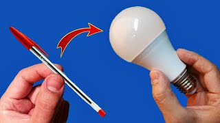 Just Use a Common Pen and Fix All the LED Lamps in Your Home How to Fix or Repair LED Bulbs Easily [upl. by Annanhoj]