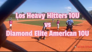 Los Heavy Hitters vs Diamond Elite American 10U [upl. by Jane]