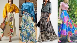 Most Beautiful Stylish Casual Maxi Skirt Outfit For LadiesampGirls [upl. by Pegma953]