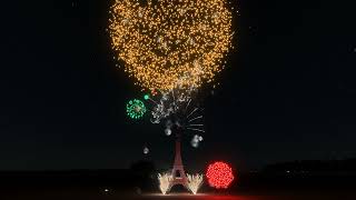 FWsim  Giuseppe Verdis Dies Irae Extract Fireworks show on the Eiffel Tower [upl. by Onateag]