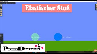 Elastischer Stoß  Simuliertes Experiment [upl. by Dyal]