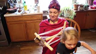 Plying Angora Rabbit Yarn on Drop Spindle Making Yarn DIY Hand Spinning [upl. by Juliet]