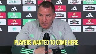 We ask Brendan Rodgers what happened in the January transfer window [upl. by Barrett]