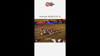 High School Punter Gets Demolished in the Backfield [upl. by Zulaledairam284]