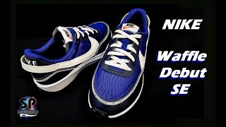 NIKE Waffle Debut SE Deep RoyalPhantomObsidian UNBOXING  DETAILED LOOK [upl. by Yeliak]