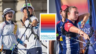 Korea v USA – recurve cadet mixed team gold  World Archery Youth Championships 2019 [upl. by Sue524]