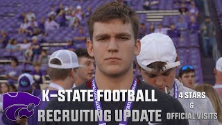 Major Kansas State recruiting update four star bumps in On300 and official visits lining up [upl. by Noiroc937]