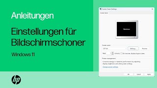 So passen Sie die Bildschirmschonereinstellungen in Windows 11 an  HP Notebooks  HP Support [upl. by Nitniuq827]
